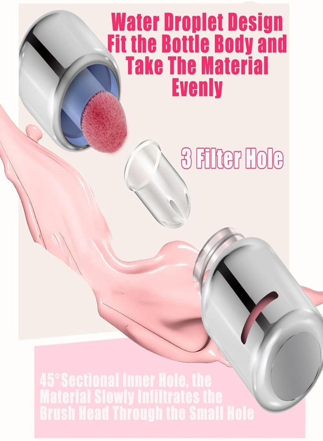 Aztk Liquid Blush, Jelly Color Liquids Blushes with Sponge Head, Matte Nude Makeup Blusher Cream, Lasting, Lightweight, All-day Moisturizing and Smooth, Self-Contained Brush, Portable Makeup (JC02) - Image 4